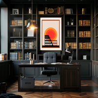 Iconic Architecture at Sunset Poster PosterGoat