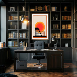 Iconic Architecture at Sunset Poster PosterGoat