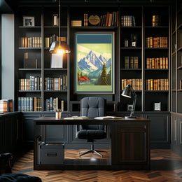 Majestic Mountain Retreat Poster
