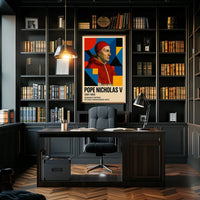 Pope Nicholas V Renaissance Humanism Art Poster