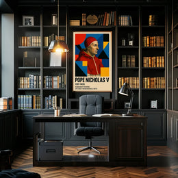Pope Nicholas V Renaissance Humanism Art Poster