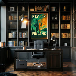 Vibrant Finland Travel Adventure Art Poster - Travel Poster PosterGoat