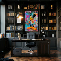 Cartoon Mouse in Urban Street Art Pop Culture Poster