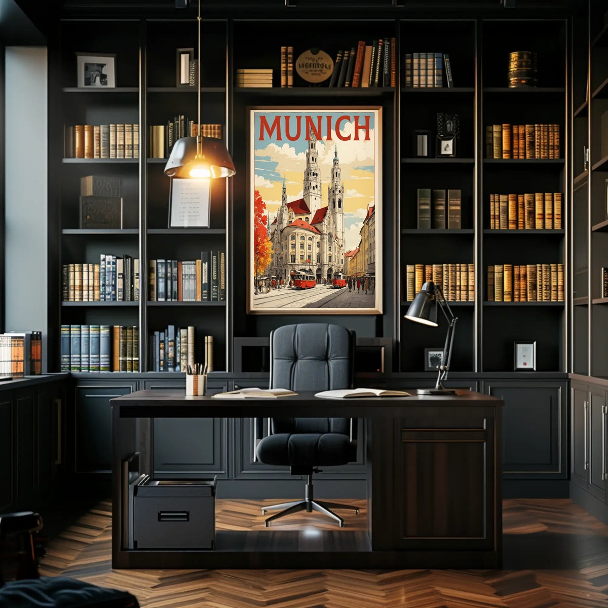 Munich Cityscape Poster
