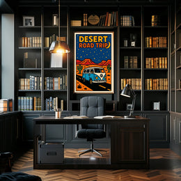 Desert Road Trip Adventure Poster