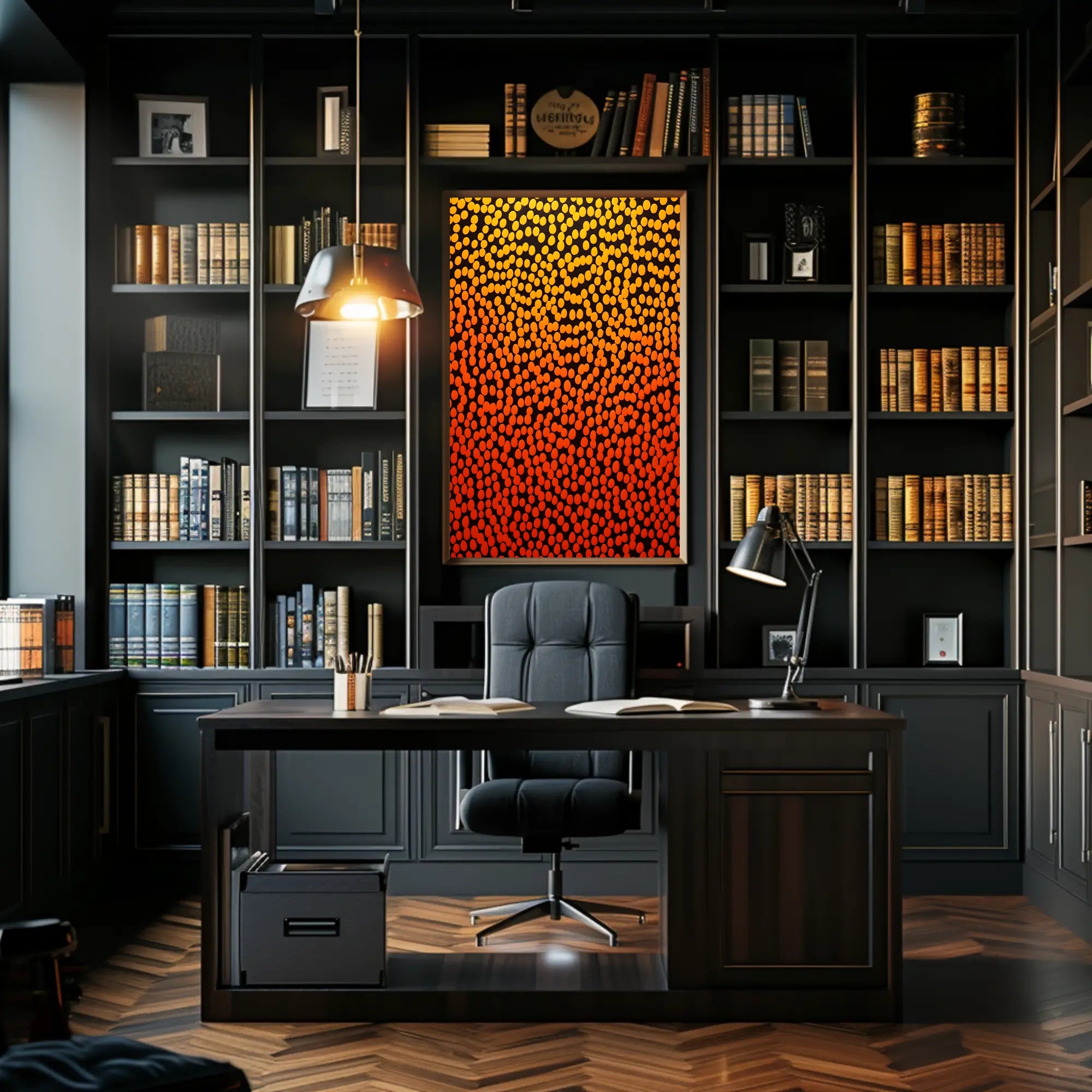 Vibrant Dots Abstract Poster Wall Art Print