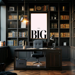 THINK BIG Minimalist Motivational or Quote Poster PosterGoat