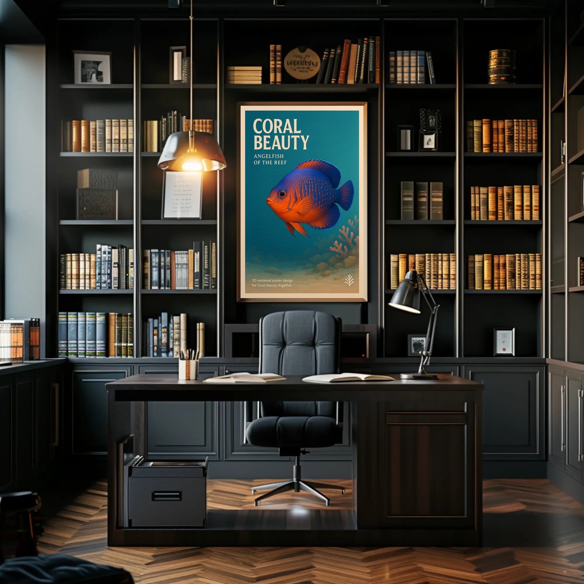 Coral Beauty Angelfish of the Reef Poster PosterGoat
