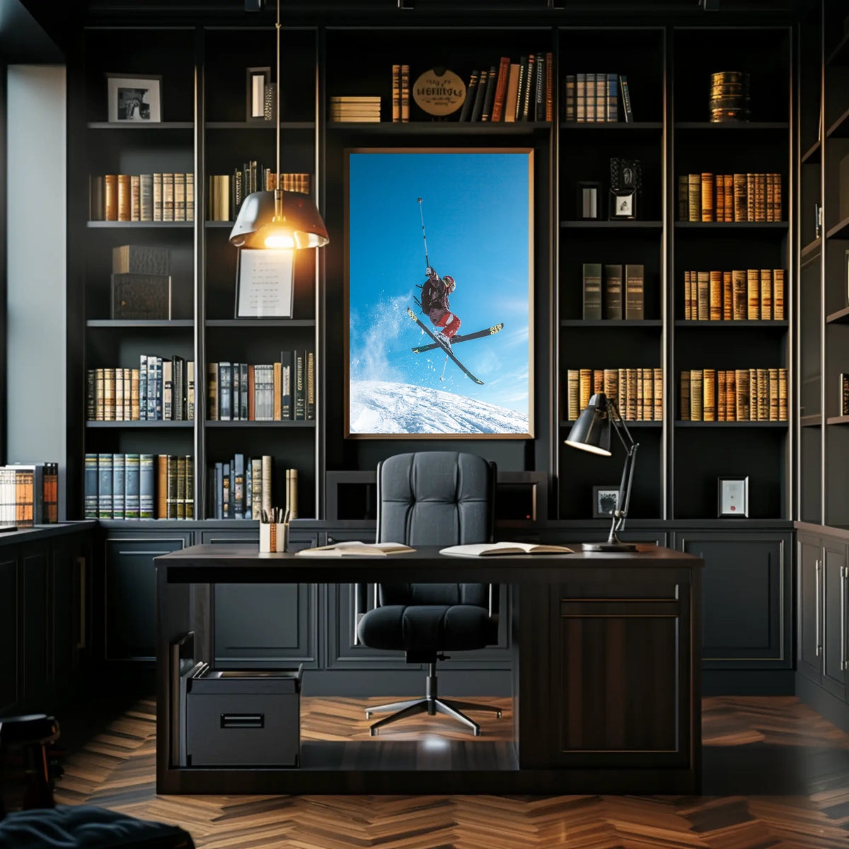 Skiing Adventure Poster