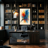 Colorful Brushstroke Explosion Poster