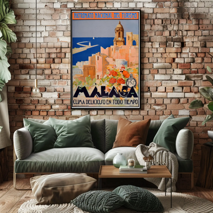 Visit Malaga, Spain Poster