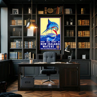 Deep Sea Sport In New Zealand Waters Poster