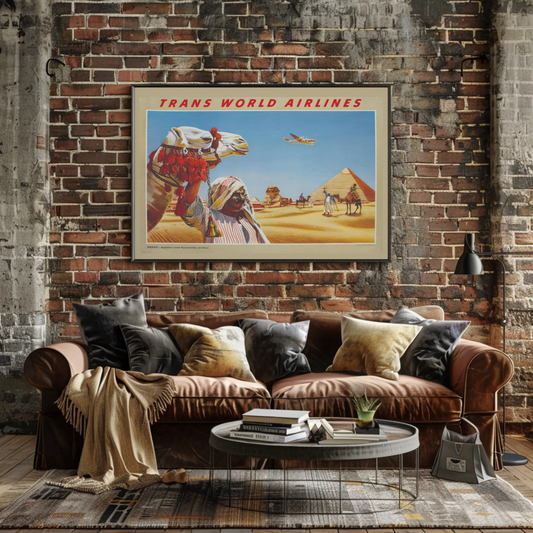 Egypt - Sphinx and Pyramids at Giza Poster