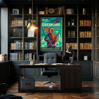 Wander In Color Fly Greenland Poster