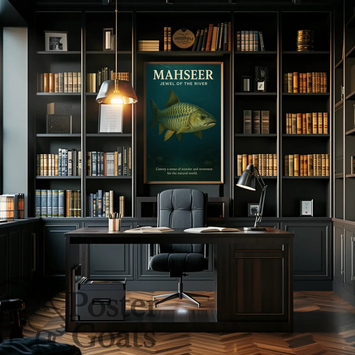 MAHSEER Fish Photorealistic Animal Poster