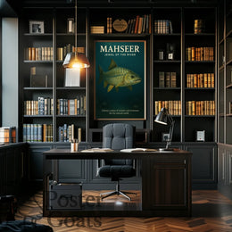 MAHSEER Fish Photorealistic Animal Poster