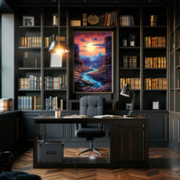 Desert Sunset Serenity Poster PosterGoat