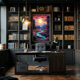 Desert Sunset Serenity Poster PosterGoat