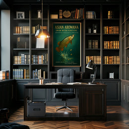 Asian Arowana Swim with Fortune Poster