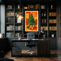 Festive Christmas Scene Poster