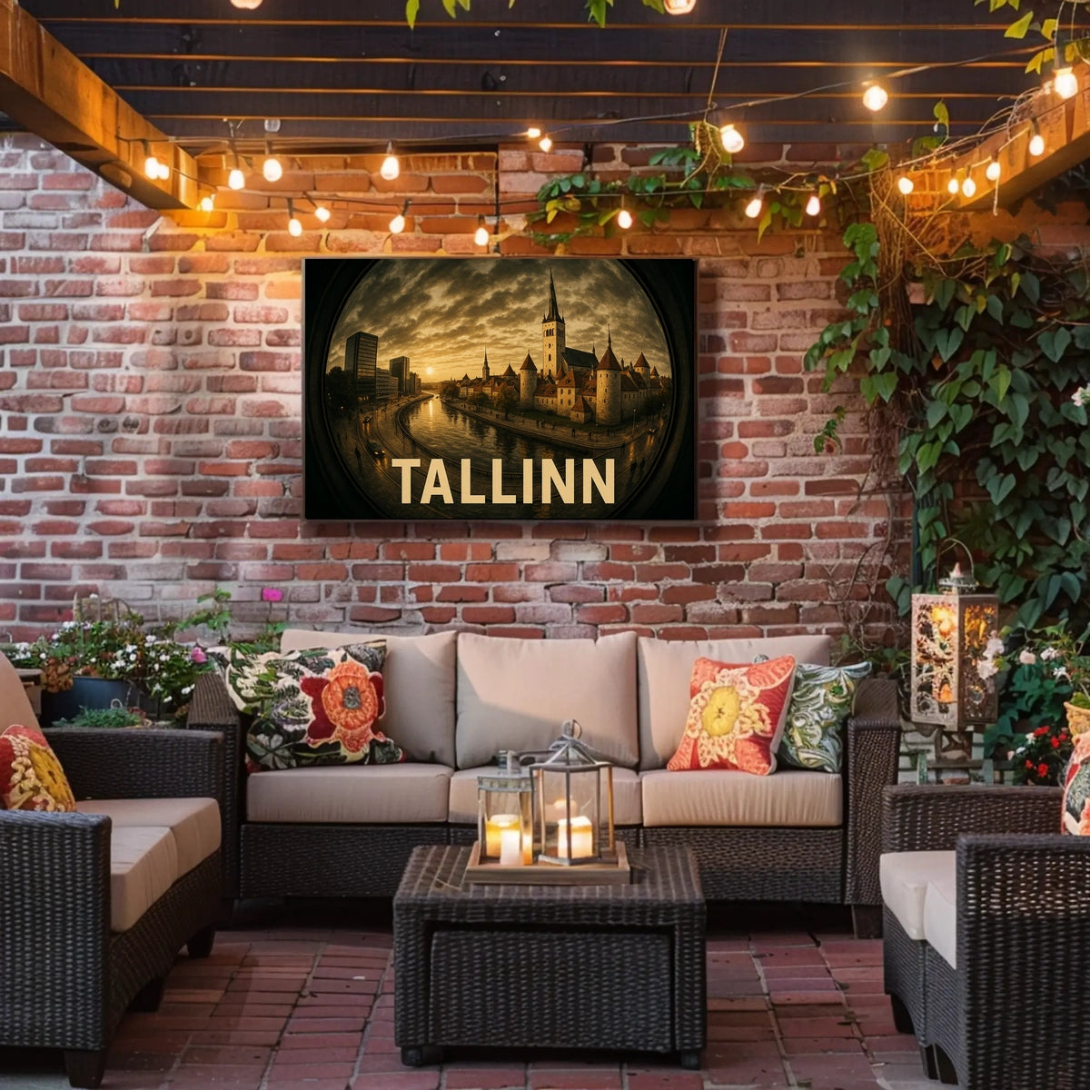 Tallinn at Dusk Poster