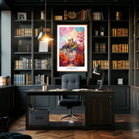 Edinburgh Castle Autumn Impressionist Urban or Cityscape Poster PosterGoat