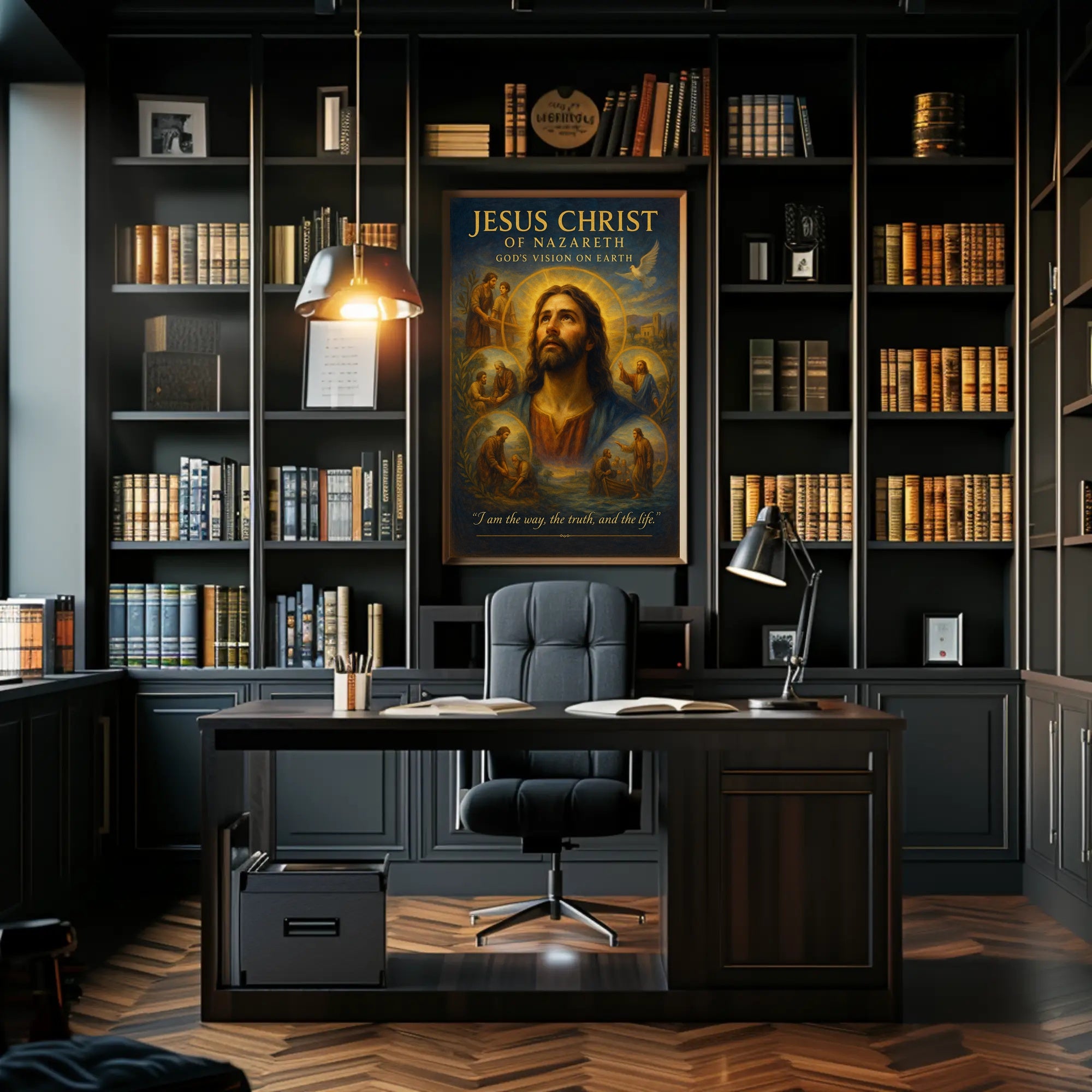 Divine Renaissance Jesus Artwork Motivational or Quote Poster