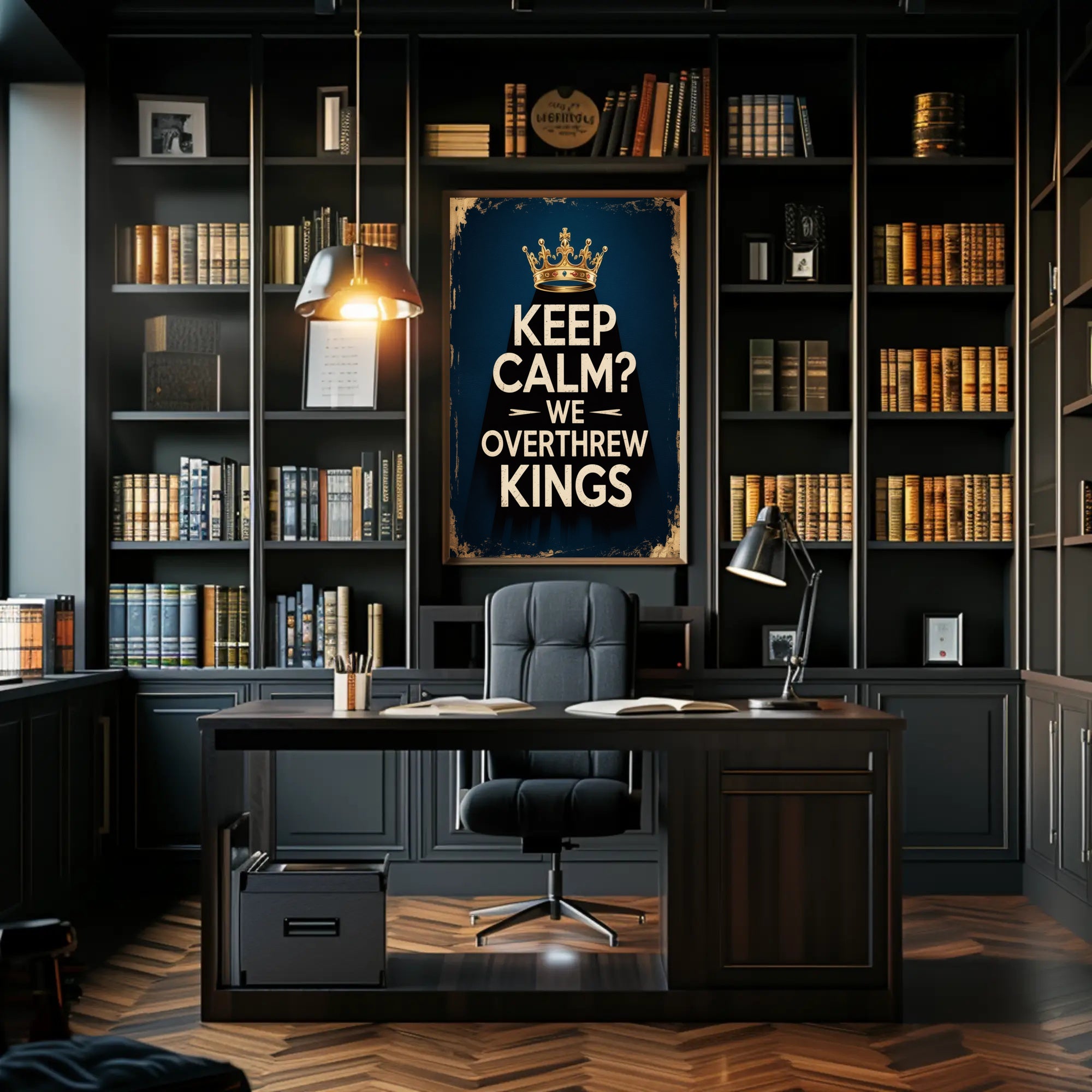 Revolutionary Crown Poster: A Bold Political Statement Poster