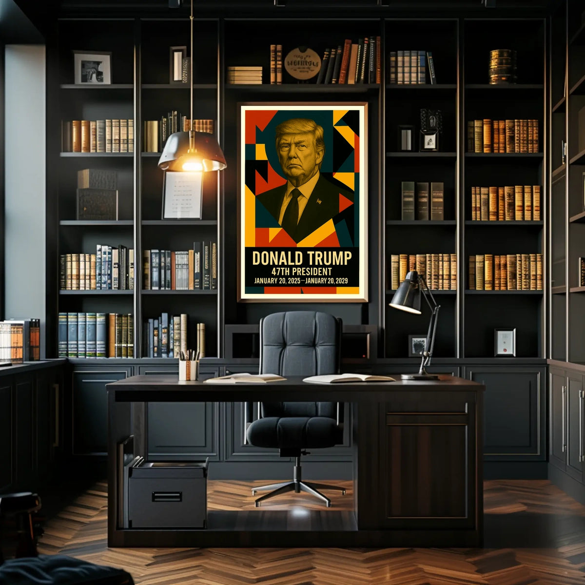 Donald Trump 45th President of the United States Abstract Pop Poster