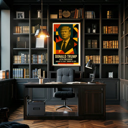 Donald Trump 45th President of the United States Abstract Pop Poster