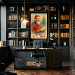 John Wycliffe Literary Icon Prime Historical or Presidential Poster