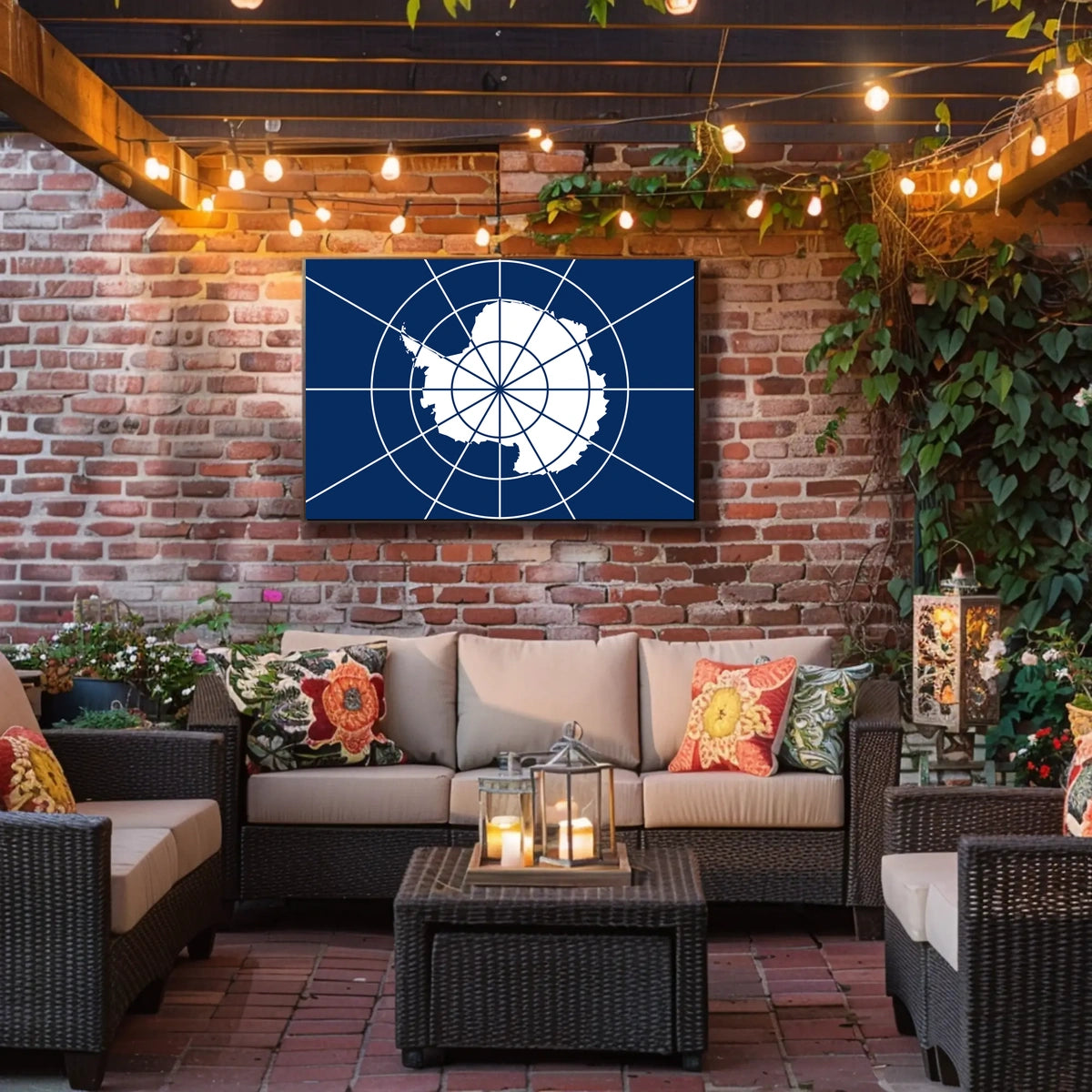 Antarctica Flag Poster