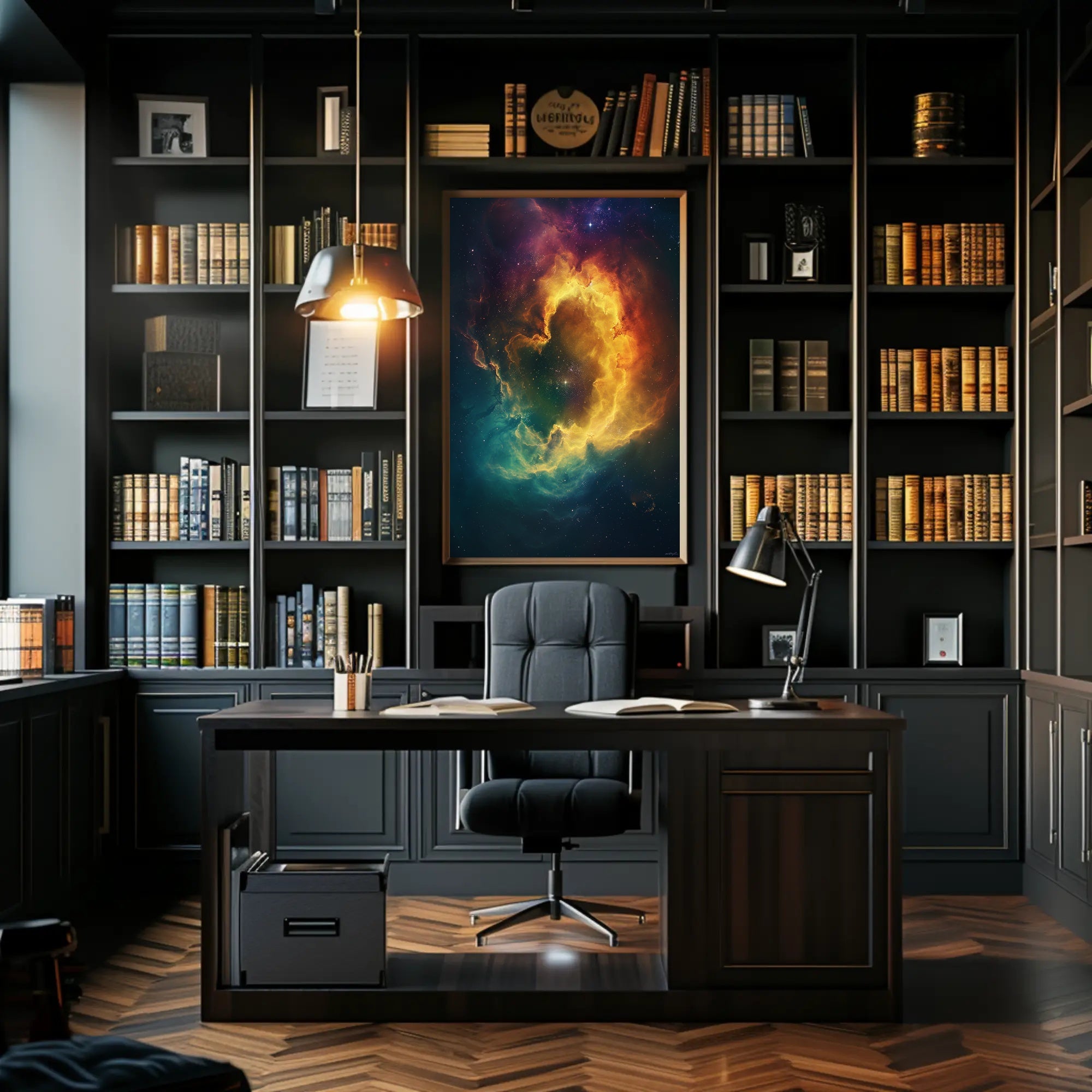 Mesmerizing Cosmic Nebula Art Print in Space or Astronomy Poster PosterGoat