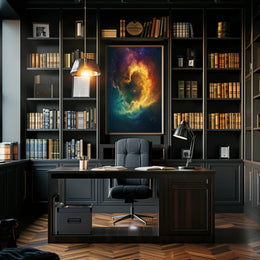 Mesmerizing Cosmic Nebula Art Print in Space or Astronomy Poster PosterGoat