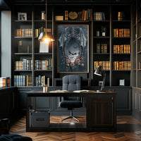 Gothic Elegance Mirror Of Bats Poster