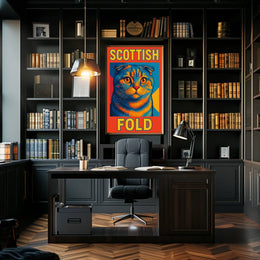 Scottish Fold Cat Poster