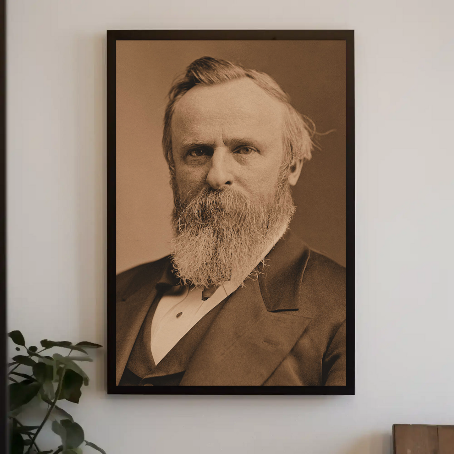 Rutherford B. Hayes 19th President Sepia Photo