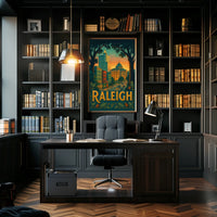 Raleigh Cityscape Poster