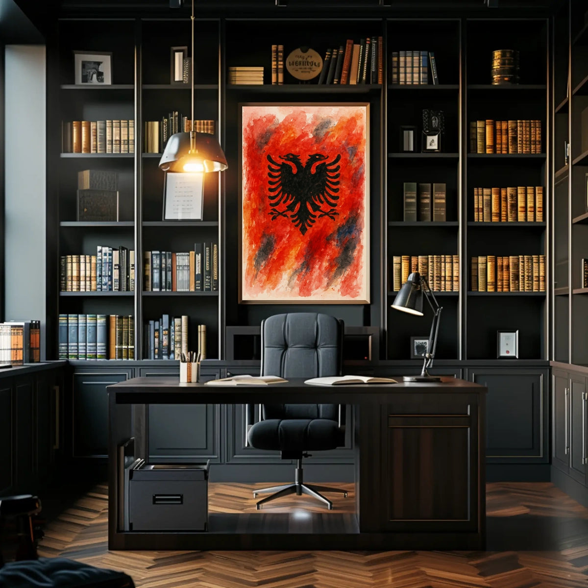 Symbolic Eagle Emblem Poster