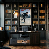Davos 1913 Ice Sports Festival Poster PosterGoat