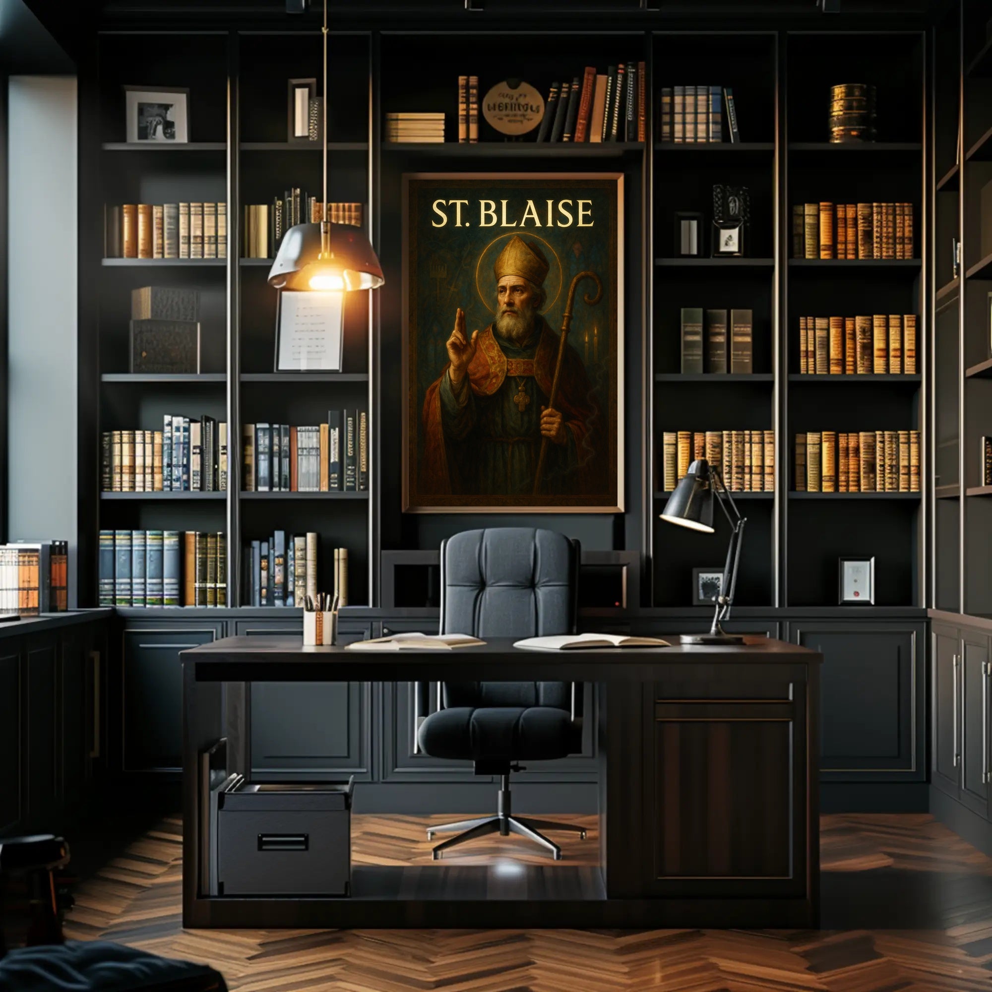Saint Blaise Religious Art Masterpiece Cultural or Heritage Poster PosterGoat