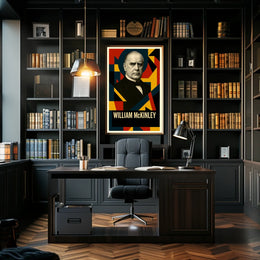 William McKinley 25th President of the United States Abstract Pop Poster