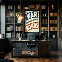 WAR BONDS Vintage Design Poster WWII Poster