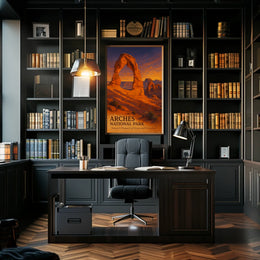 Delicate Arch Sunset: Majestic Nature Wall Art