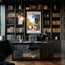 Cambridge Scenic Vintage Travel Poster PosterGoat
