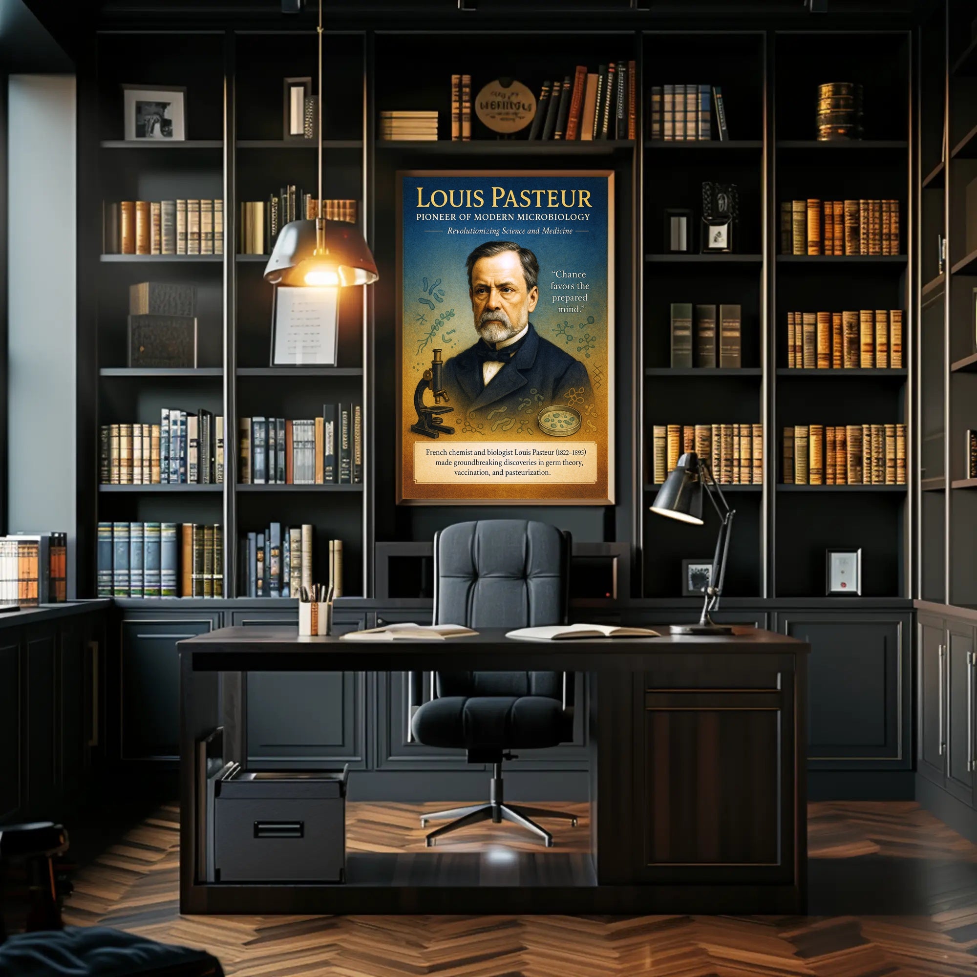 Louis Pasteur Pioneer of Modern Microbiology Poster PosterGoat