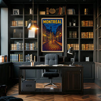 Montréal Nightscape Poster