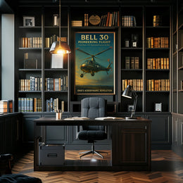 Bell 30 Pioneering Flight Poster