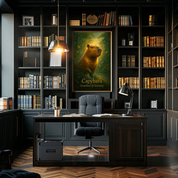 Capybara Guardian of Serenity Poster