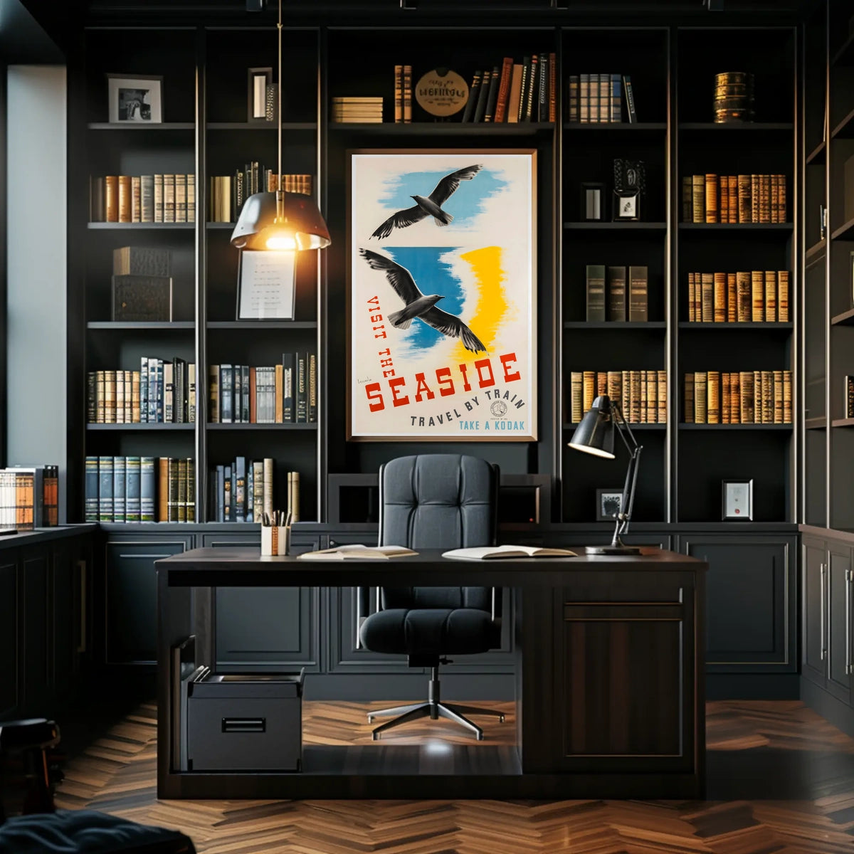 Visit The Seaside Poster